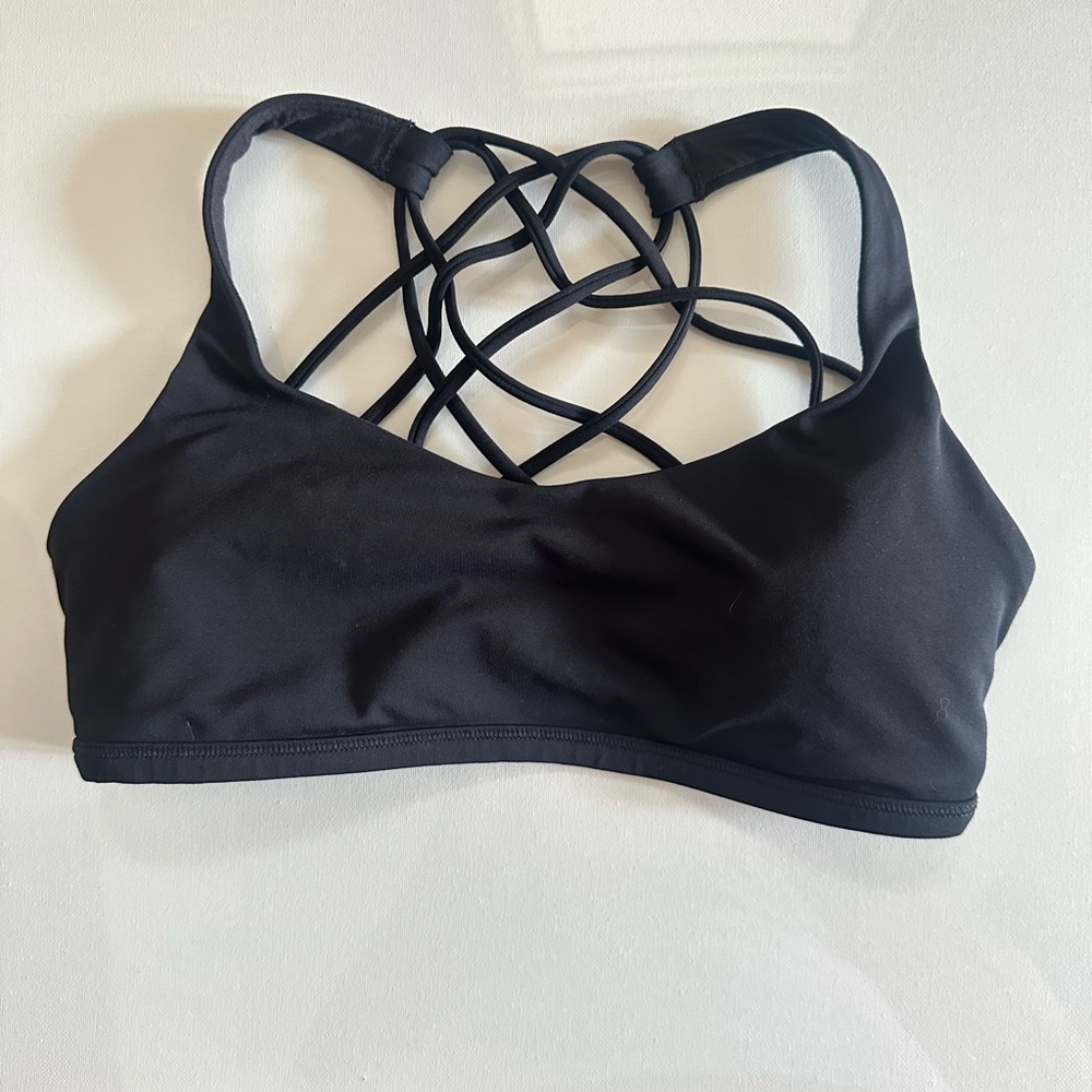 Lululemon Black Strappy Sports Bra